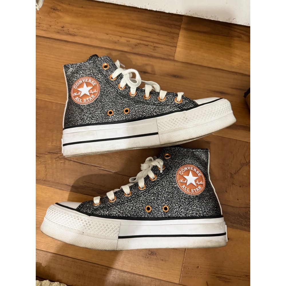 Converse Chuck Taylor All Star Lift Platform High Top Glitter Sneakers A01301C